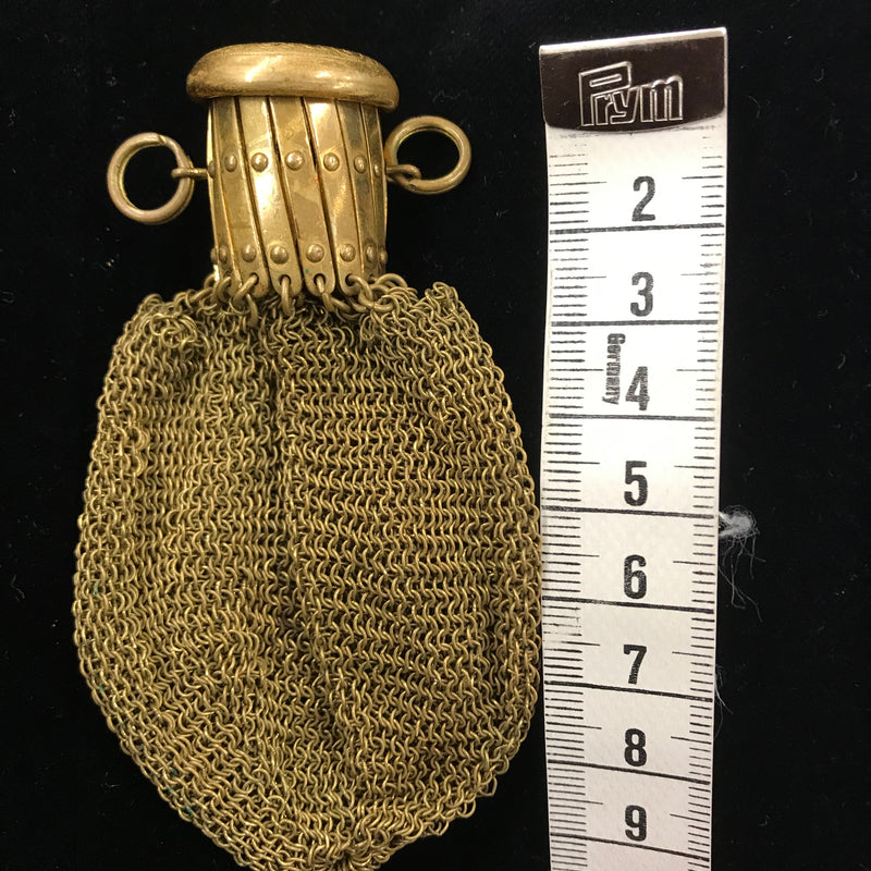 Antike Damen Handtasche mit expandierender Öffnung Beuteltasche