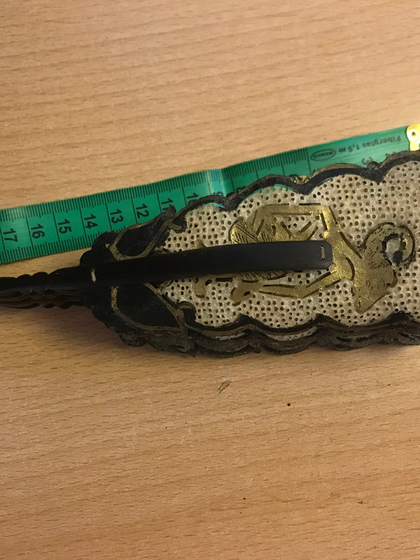 Antiker Handfächer spätes 19.Jahrhundert (skin parchment)