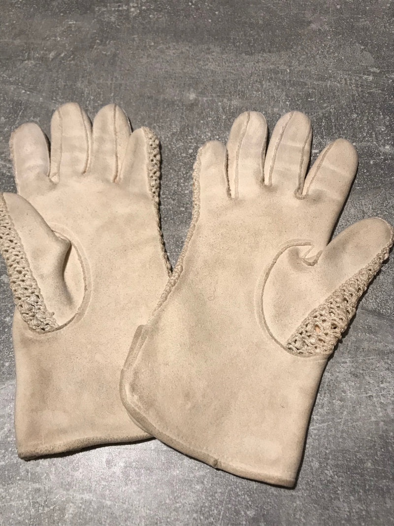 gants en daim vintage taille M