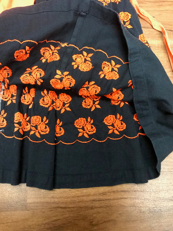 Vintage Dirndl Bestickt Balkonett Gr.32