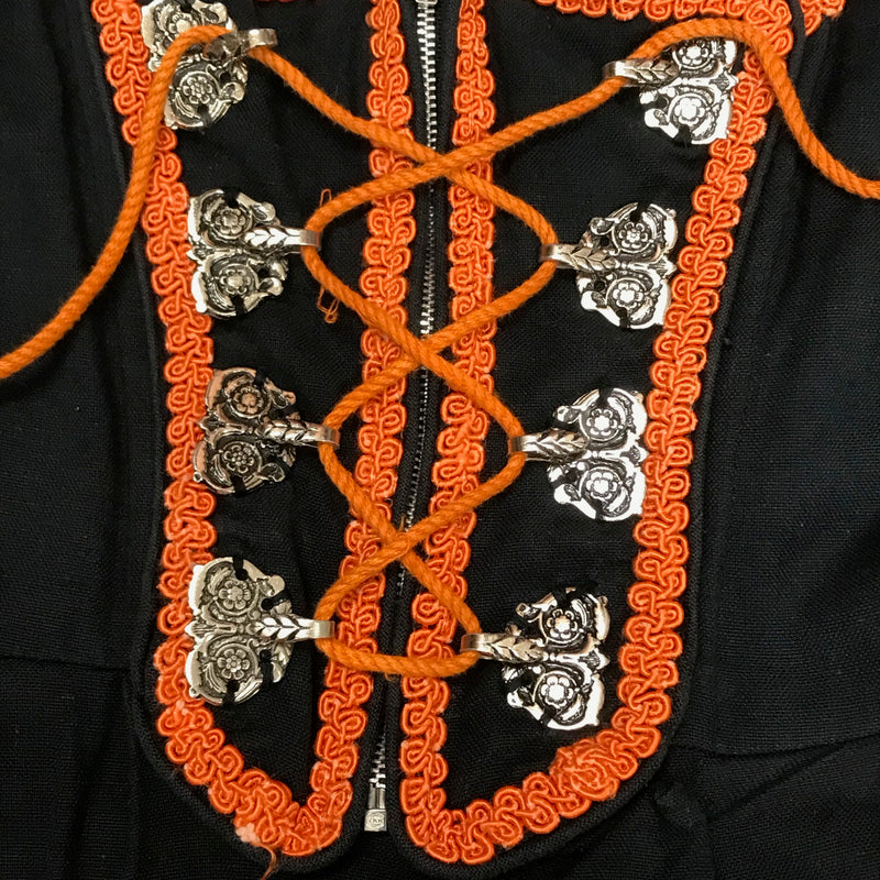Vintage Dirndl Bestickt Balkonett Gr.32