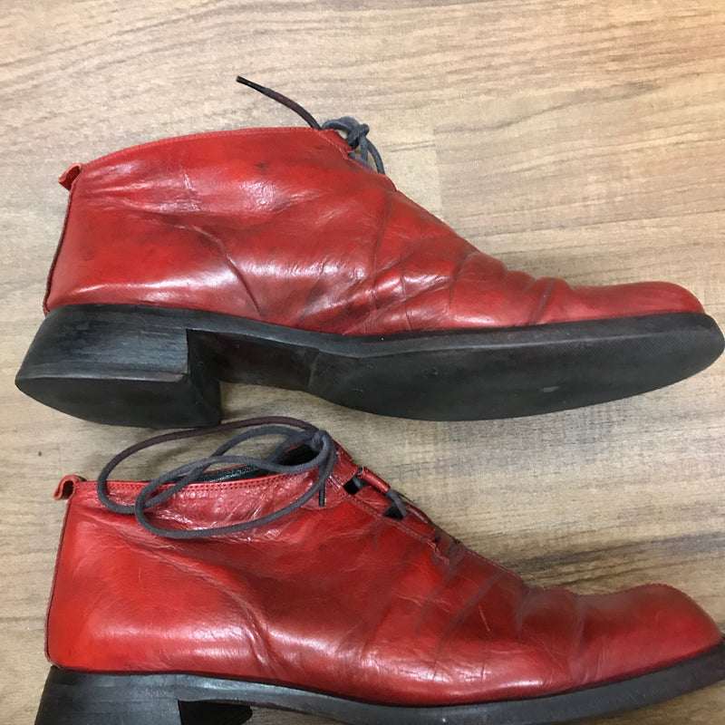 True Vintage Lederschuhe in rot