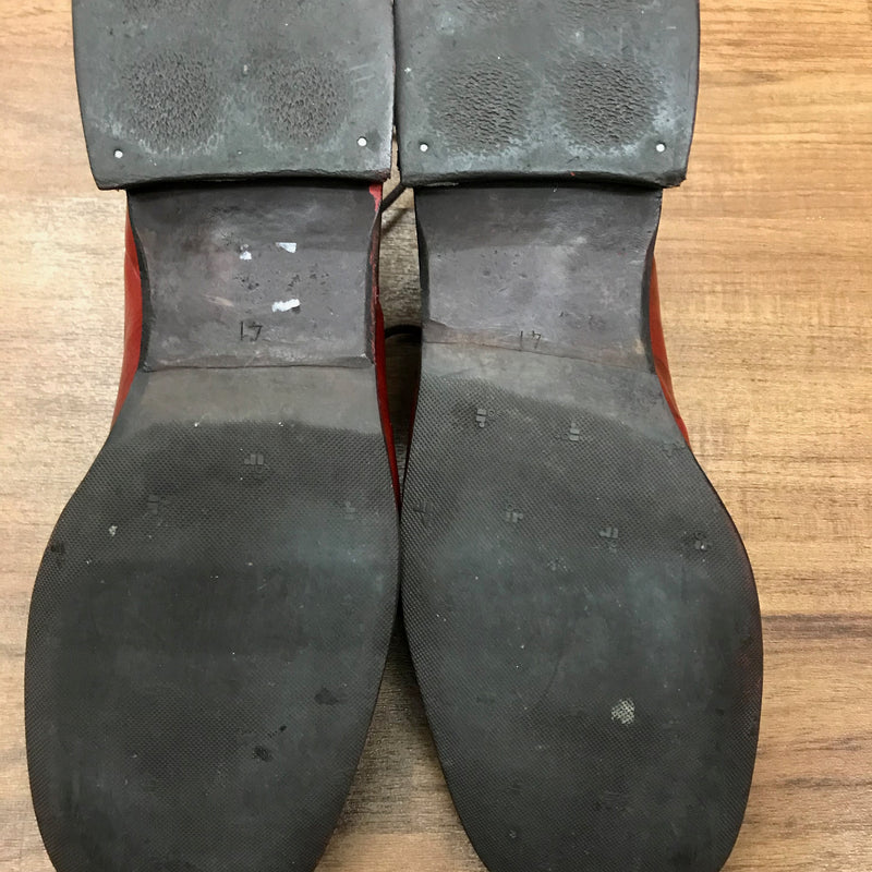 Vintage Schuhe Halbhoch Gr.41 rot