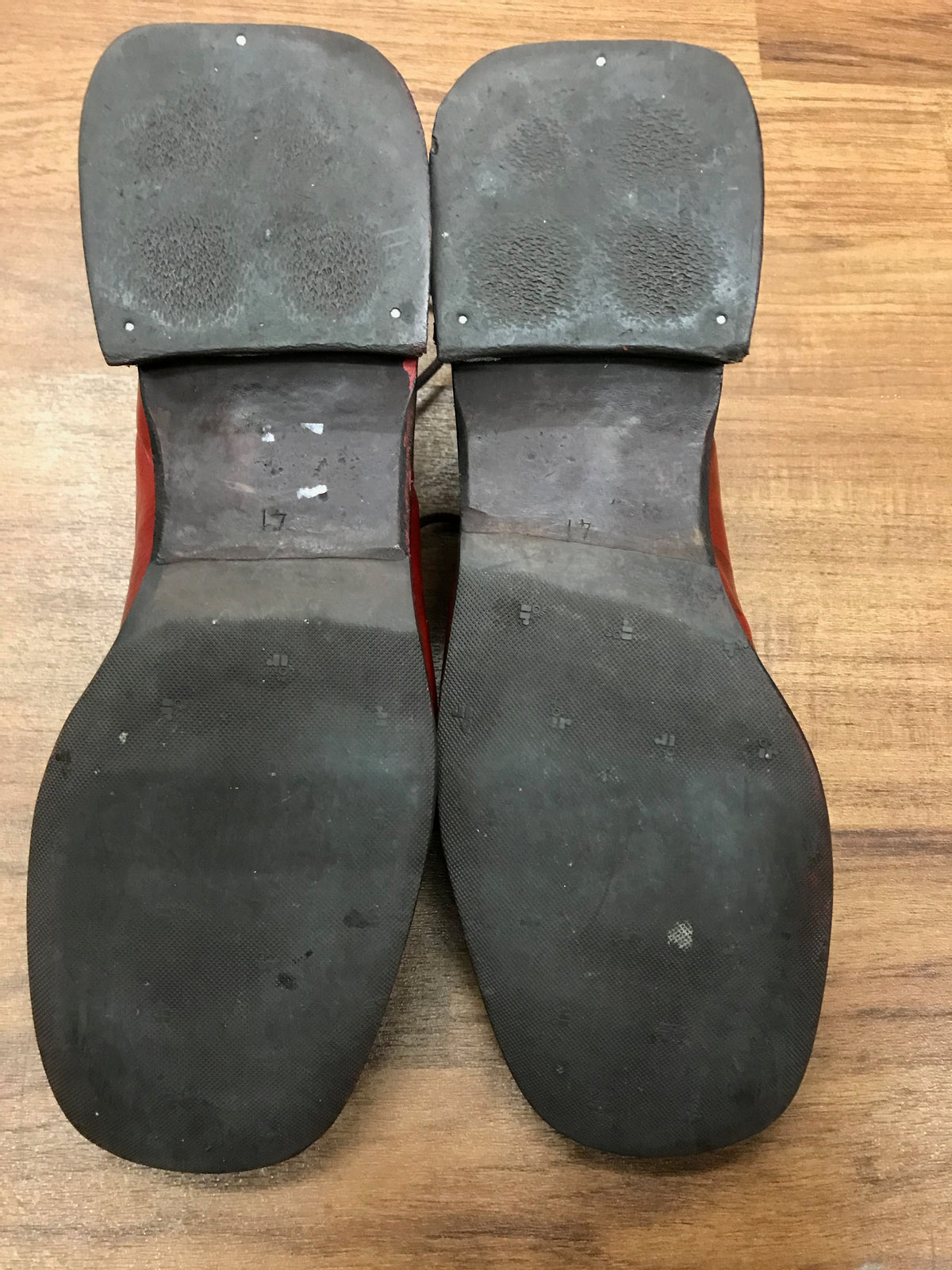 Vintage Schuhe Halbhoch Gr.41 rot