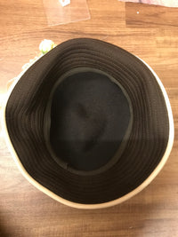 Chapeau cloche des années 1920, marron, taille cloche 56 unique, fait main