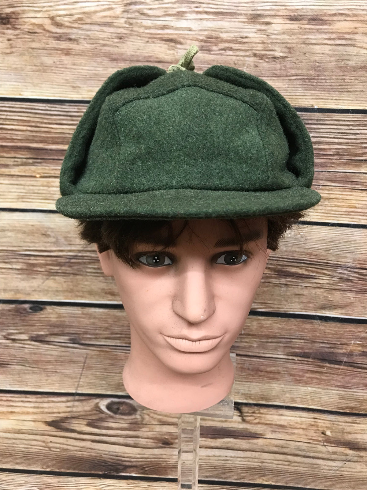 Deerstalker-Mütze, Vintage Gr.57