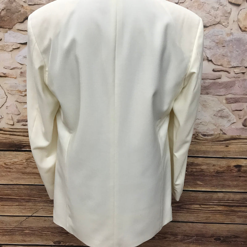 Elfenbeinfarbenes Doppelreiher Dinner Jacket von Wilvorst – Größe 106, Vintage