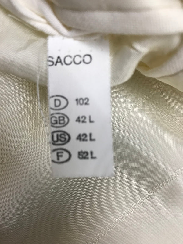Elfenbeinfarbenes Doppelreiher Dinner Jacket von Wilvorst – Größe 106, Vintage