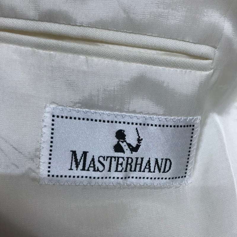 Luxuriöses Elfenbeinfarbenes Doppelreiher Dinner Jacket von Masterhand – Größe 27, Vintage