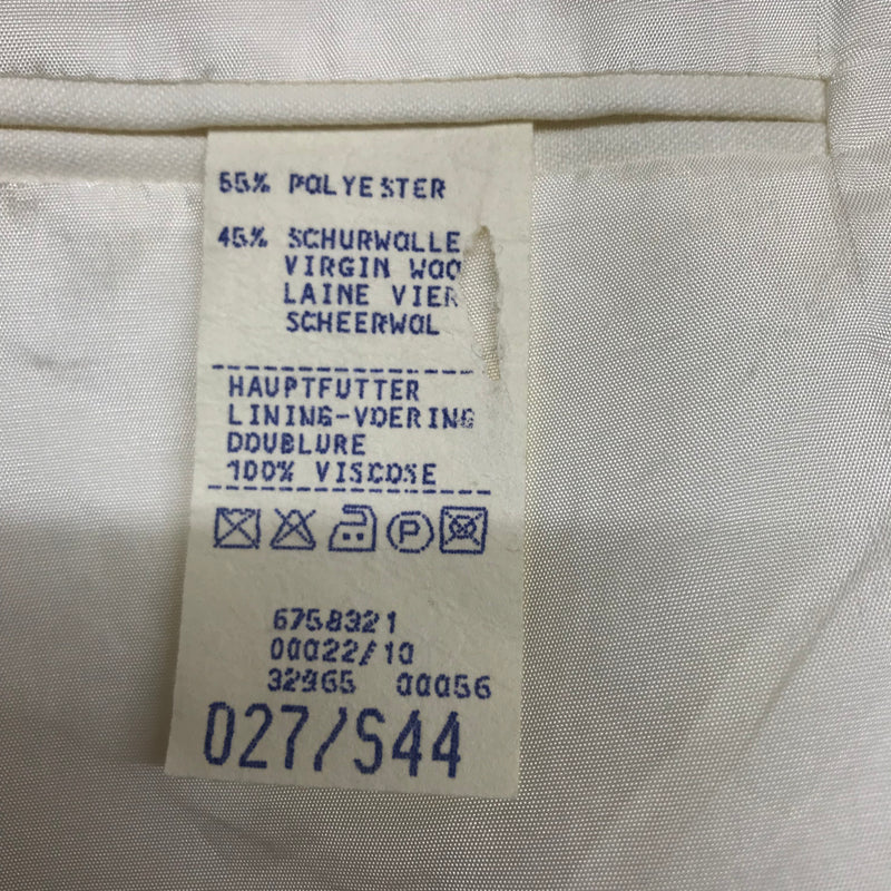 Luxuriöses Elfenbeinfarbenes Doppelreiher Dinner Jacket von Masterhand – Größe 27, Vintage