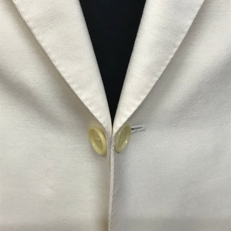 Ivoryfarbenes Einreiher Dinner Jacket – Größe 26, Vintage