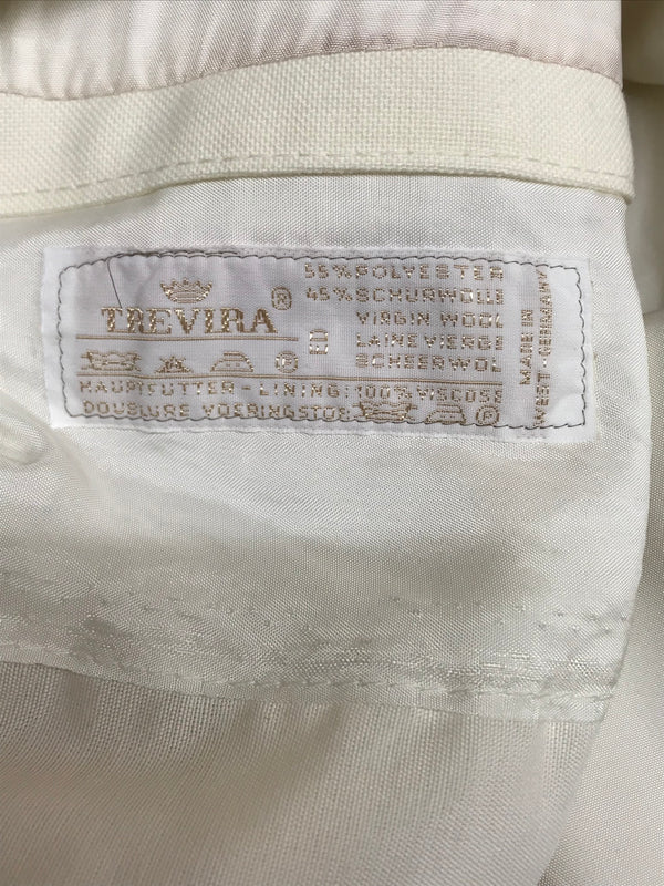 Ivoryfarbenes Einreiher Dinner Jacket – Größe 26, Vintage