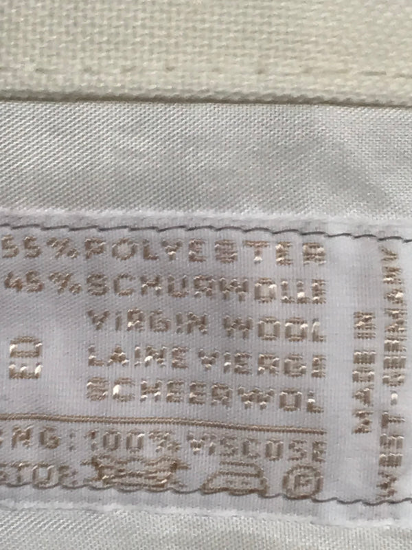 Ivoryfarbenes Einreiher Dinner Jacket – Größe 26, Vintage