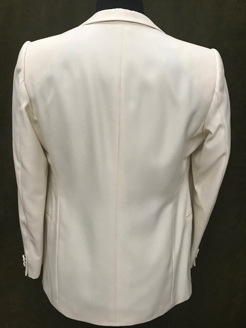 Dinner Jacket Spitzkragen in creme Gr.46