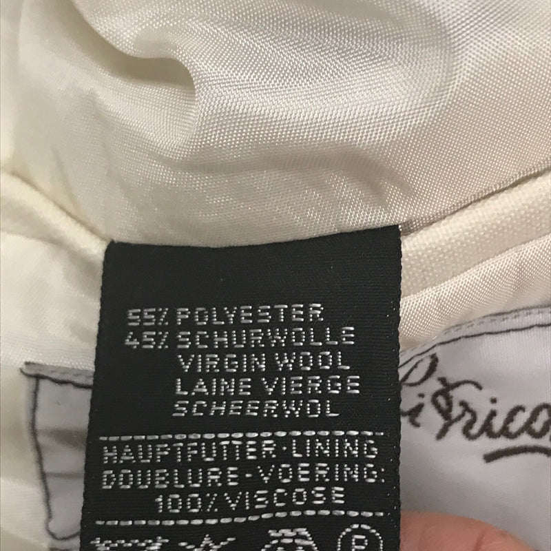 Dinner Jacket Spitzkragen in creme Gr.46