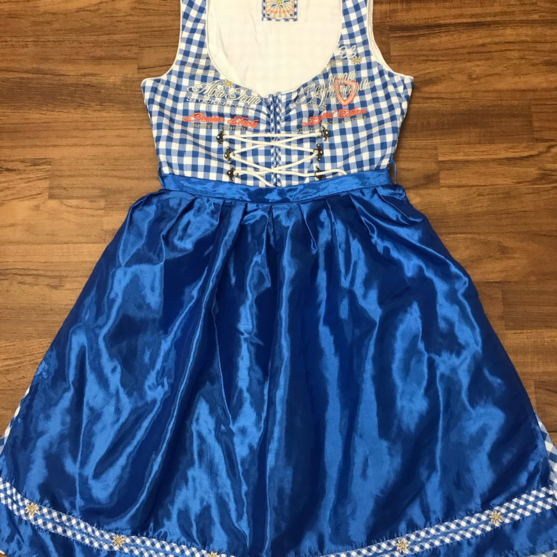 Dirndl Gr.38, blau kariert