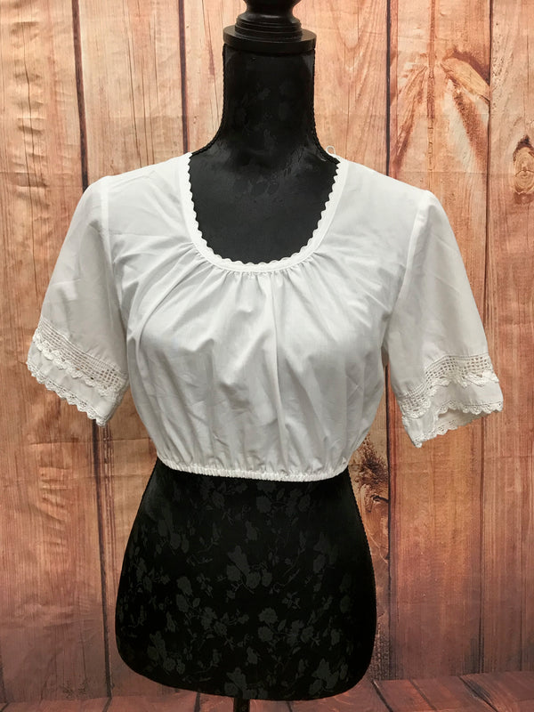 Vintage Dirndlbluse Gr.38, weiß