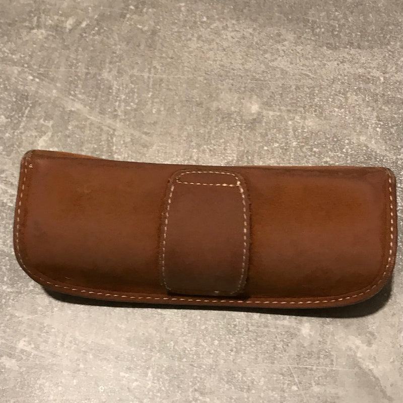 Vintage-Lederetui Gürteltasche Brillenetui