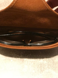 étui en cuir vintage sac ceinture étui à lunettes