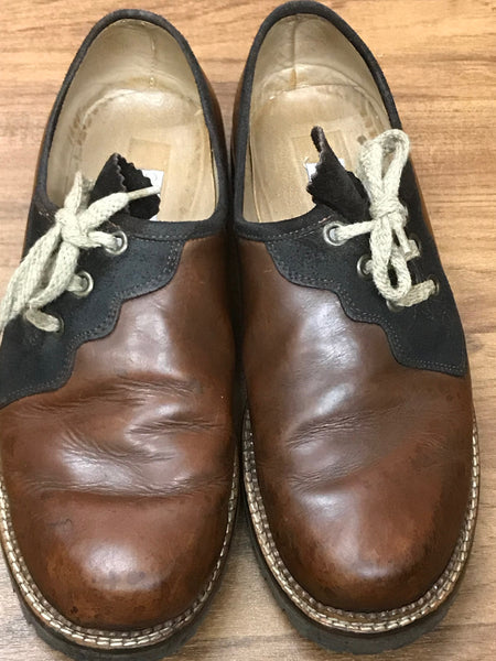 Braune Herren Haferlschuhe zweifarbig Gr.43