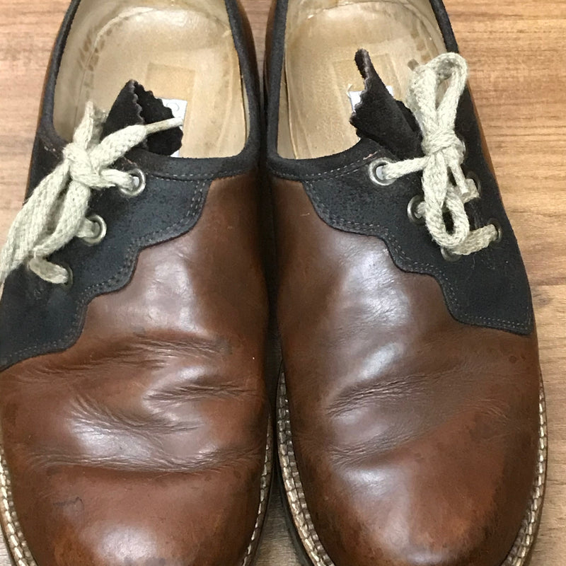 Braune Herren Haferlschuhe zweifarbig Gr.43