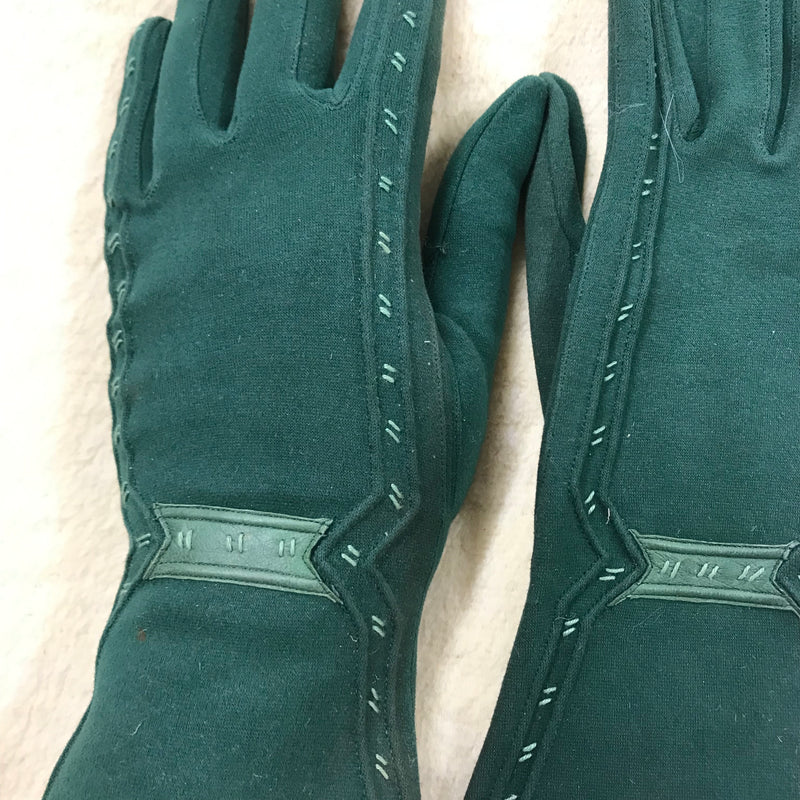Antike Handschuhe aus den 1920er Jahren, Unikat in grün