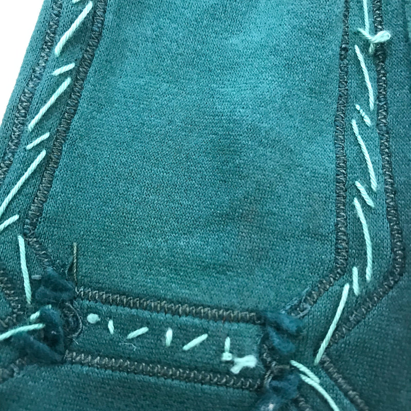 Antike Handschuhe aus den 1920er Jahren, Unikat in grün