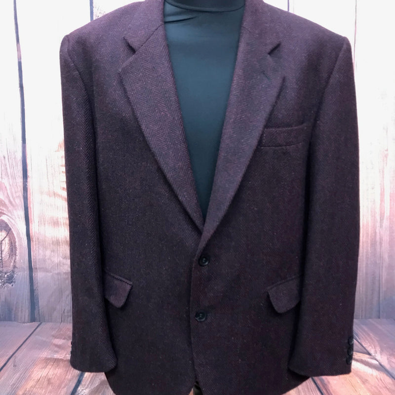 Herren Vintage Tweed Jacke Blazer  aus Schurwolle Gr.26