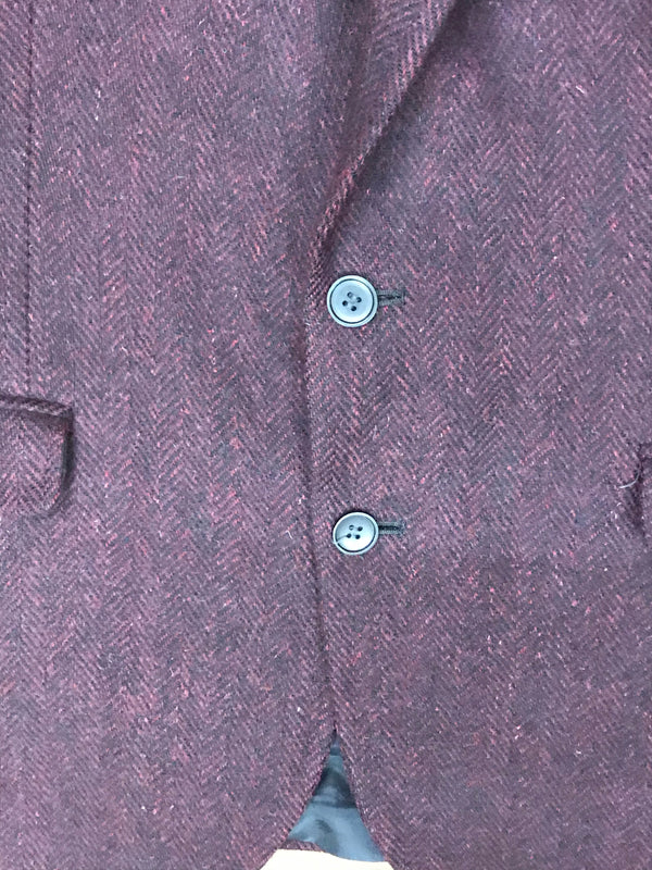 Herren Vintage Tweed Jacke Blazer  aus Schurwolle Gr.26