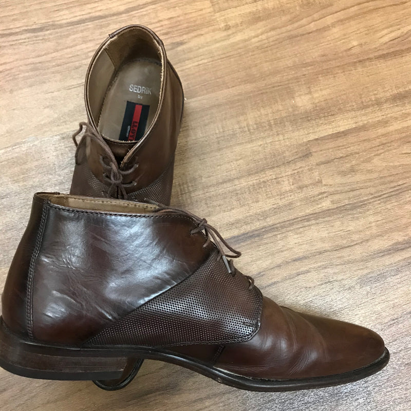 Vintage Leder Herrenschuhe Gr.42, Halbhoch