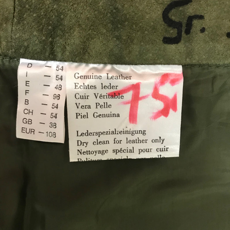 Grüne Trachtenlederhose aus Echtleder – Größe 54