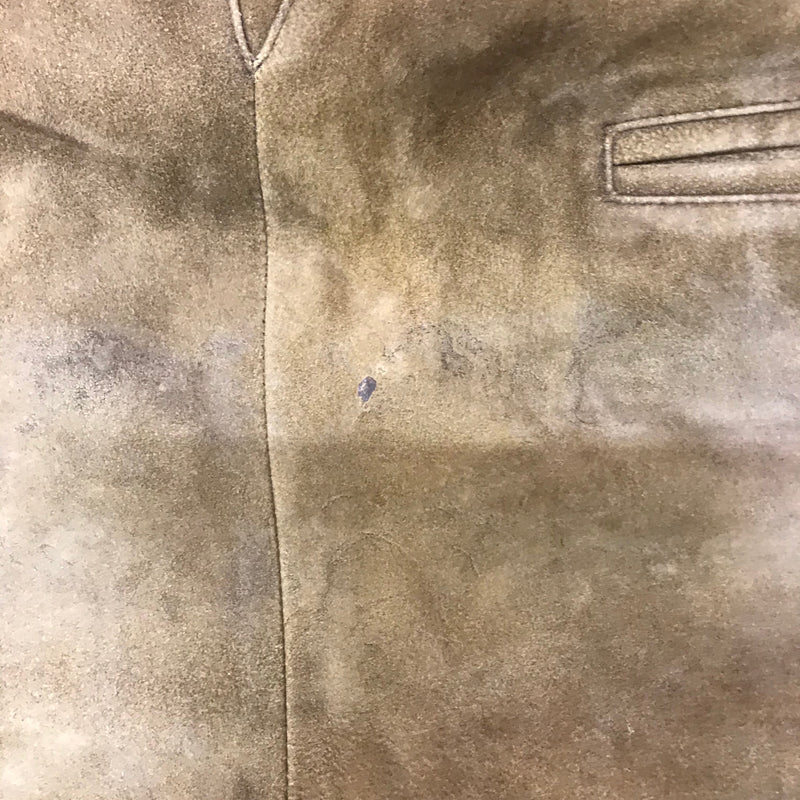 Braune Trachtenlederhose aus Ziegenleder – Größe 48