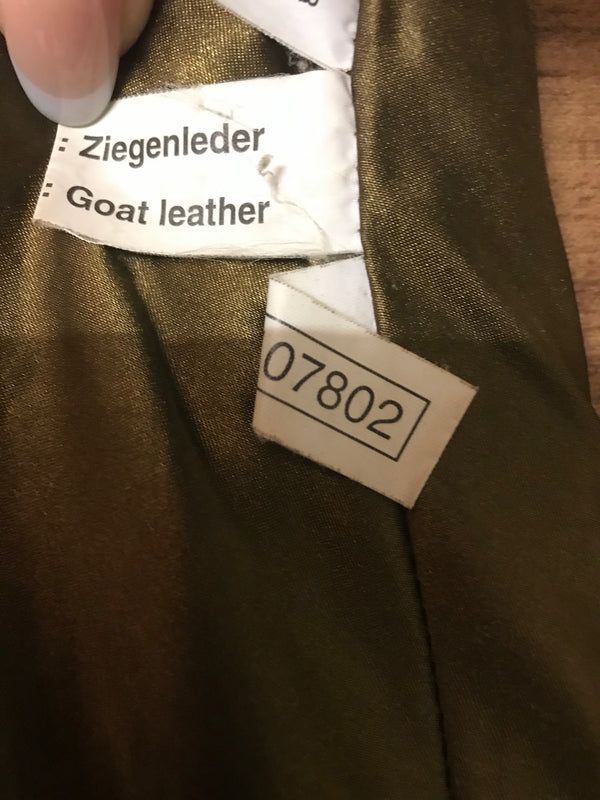 Braune Trachtenlederhose aus Ziegenleder – Größe 48