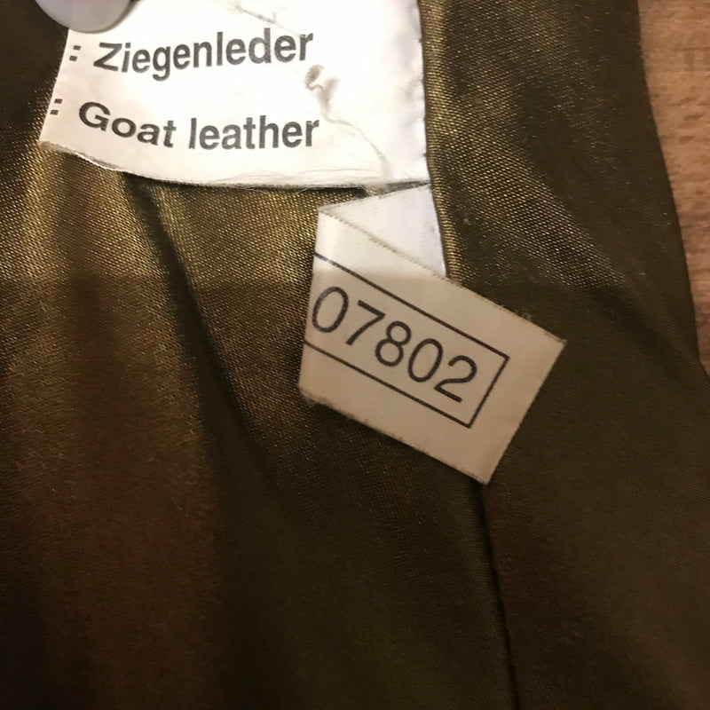Braune Trachtenlederhose aus Ziegenleder – Größe 48