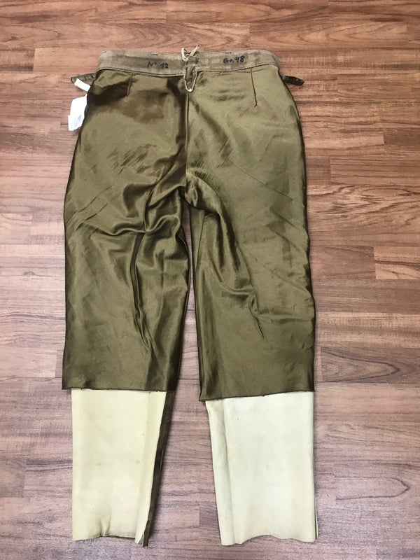 Braune Trachtenlederhose aus Ziegenleder – Größe 48