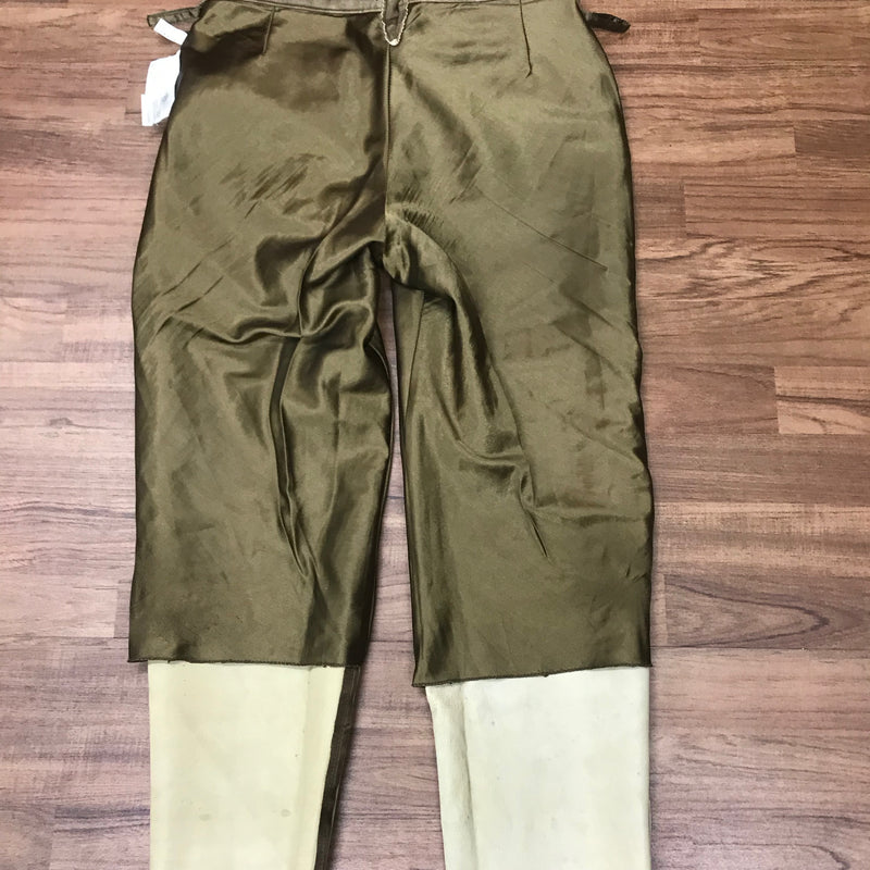 Braune Trachtenlederhose aus Ziegenleder – Größe 48