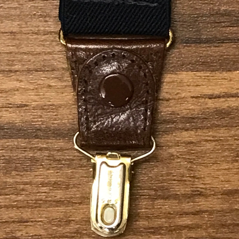 Hochwertige Hosenträger, Braces Made in England, Y-Form mit Clips im Paisley Muster