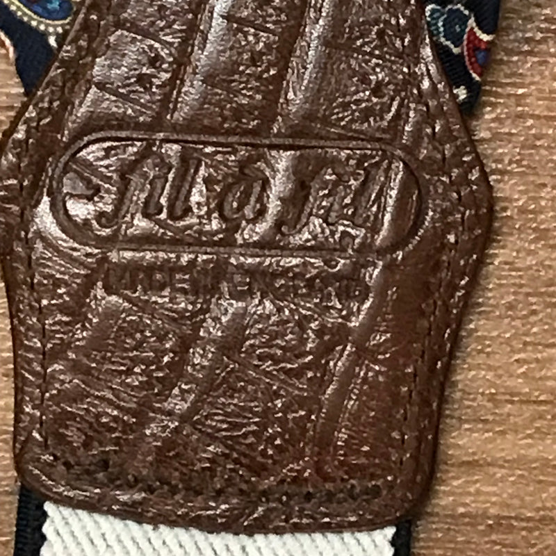 Hochwertige Hosenträger, Braces Made in England, Y-Form mit Clips im Paisley Muster