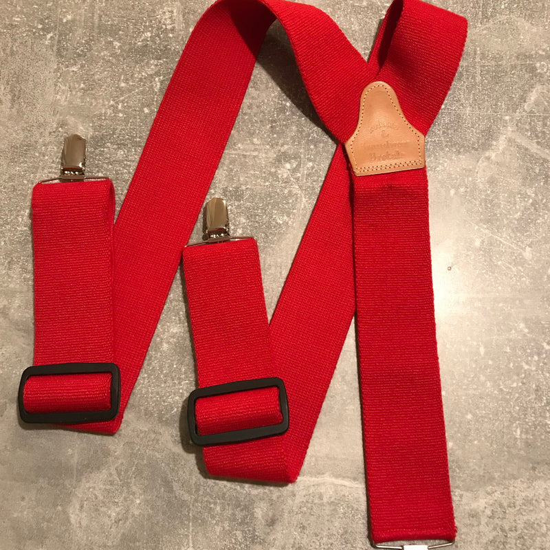 Extra breite Hosenträger in Rot