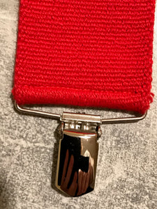Extra breite Hosenträger in Rot