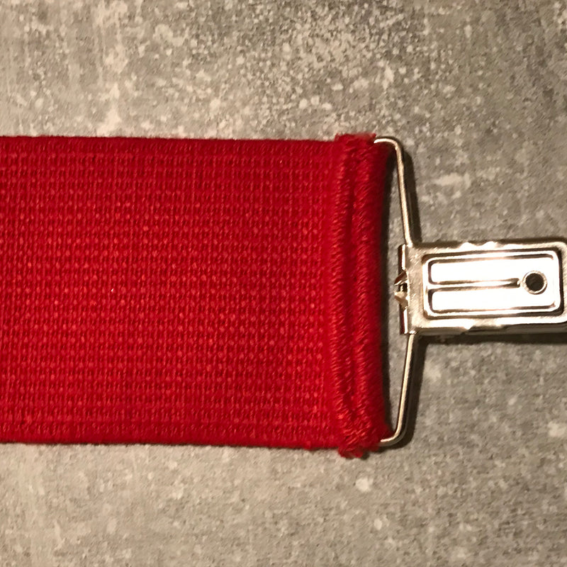 Extra breite Hosenträger in Rot