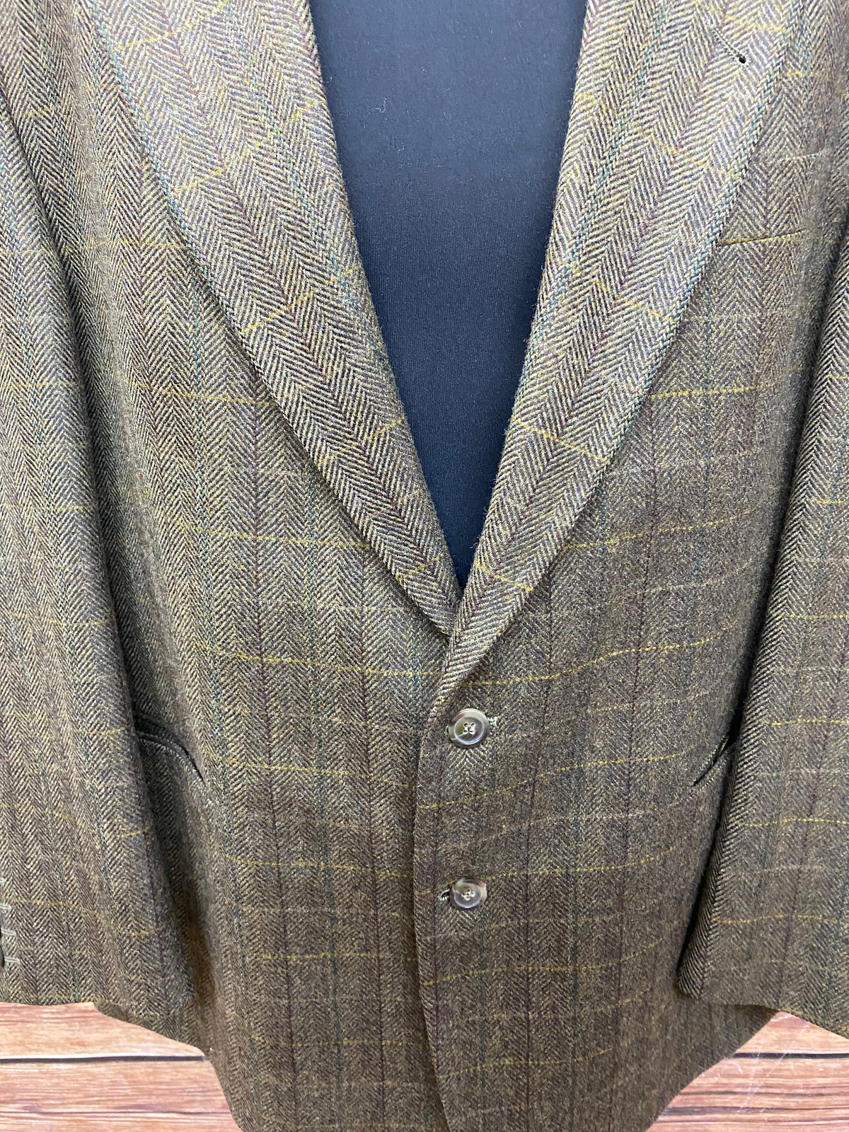 Veste en tweed à carreaux taille 27