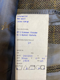 Veste en tweed à carreaux taille 27