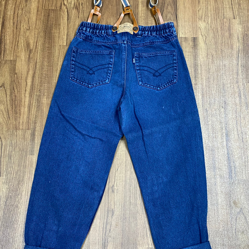 Jeanshose mit Hosenträger im 50er Jahre Retro-Stil, Gr.32/24