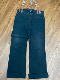 Jean à bretelles style rétro années 50, taille 30/34