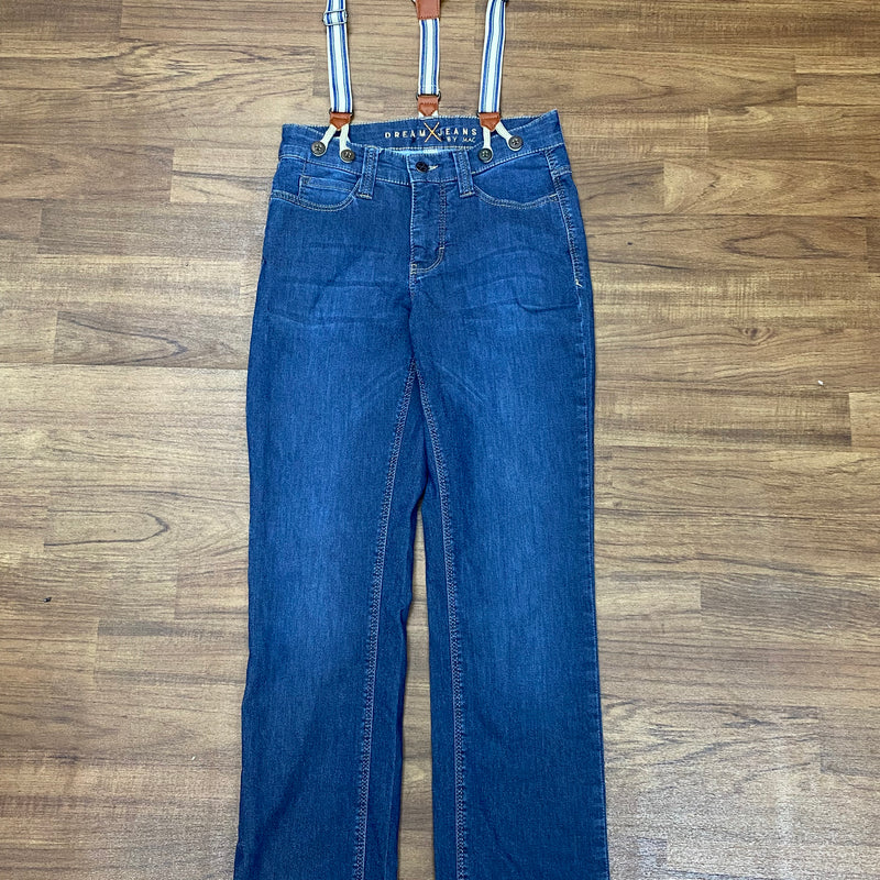 Jeanshose mit Hosenträger im 50er Jahre Retro-Stil, Size: 34/32
