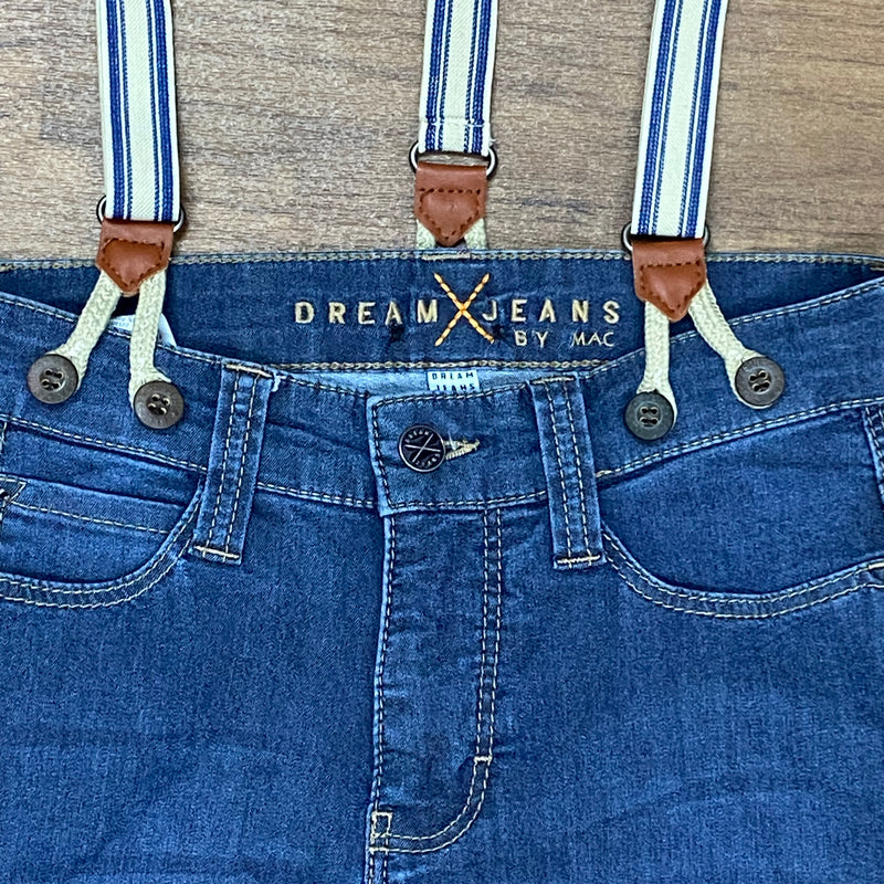 Jeanshose mit Hosenträger im 50er Jahre Retro-Stil, Size: 34/32