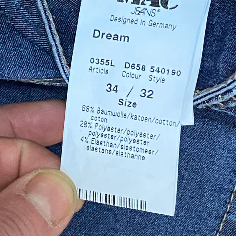 Jeanshose mit Hosenträger im 50er Jahre Retro-Stil, Size: 34/32