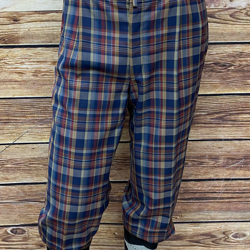 „Karierte Herren Knickerbocker Größe 50 im 20er Jahre Stil mit buntem Muster, Vintage-Look und Kniebundhosen-Schnitt“