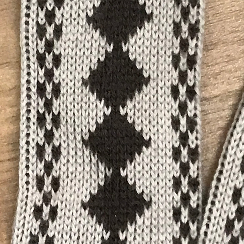 Vintage Kniestrümpfe braune Rautenmuster